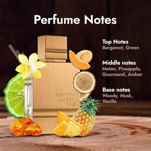 Al Haramain Amber Oud Perfume for Women & Men 2oz - Long Lasting Arabian Fragrance
