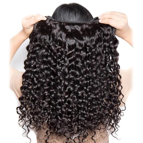 Black Water Wave Human Hair Bundles - 3 Pack 12-34 Inch Brazilian Virgin Hair