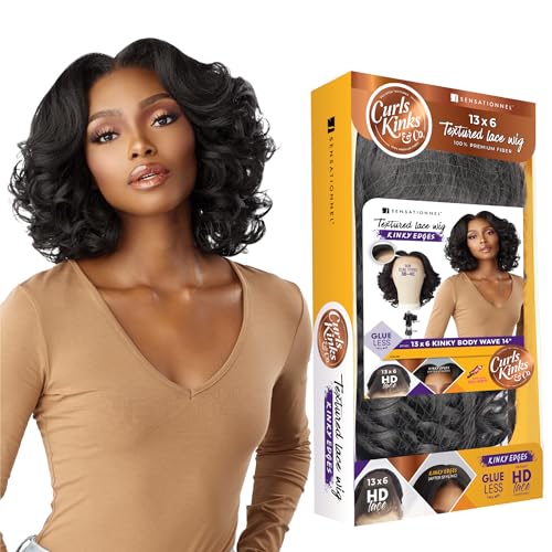 Sensationnel Kinky Edges Body Wave Wig 14 Inch - Balayagemocha Synthetic Hair