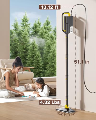 LABIGO Gray 10-in-1 Multi-Surface Steam Mop & Handheld Cleaner