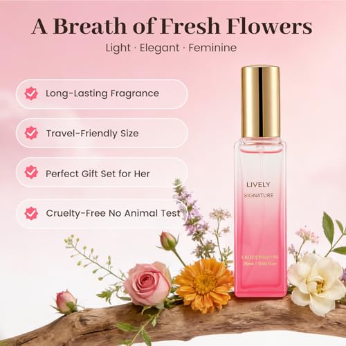 Travel Perfume Gift Set with 4 Floral & Fruity EDP Sprays - Women’s Fragrance Collection