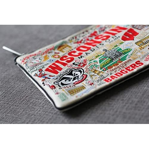 Catstudio Zipper Pouch, University of Wisconsin Travel Toiletry Bag, 5 x 7, Ideal Makeup Bag, Dog Treat Pouch, or Purse to Organize Supplies for Grads & Alumni