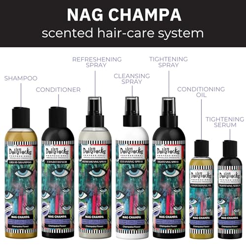 Dollylocks Clarifying Liquid Shampoo with Nag Champa - 8oz, Vegan & Residue-Free