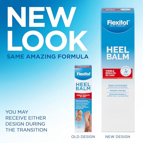 Flexitol Heel Balm Twin Pack 4oz - 25% Urea Deep Moisturizer for Dry Cracked Heels