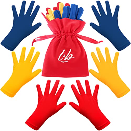 LEAFY BOO Bamboo Eczema Gloves for Kids Age 4-6, Moisturizing Overnight Hand Support, 3 Pairs