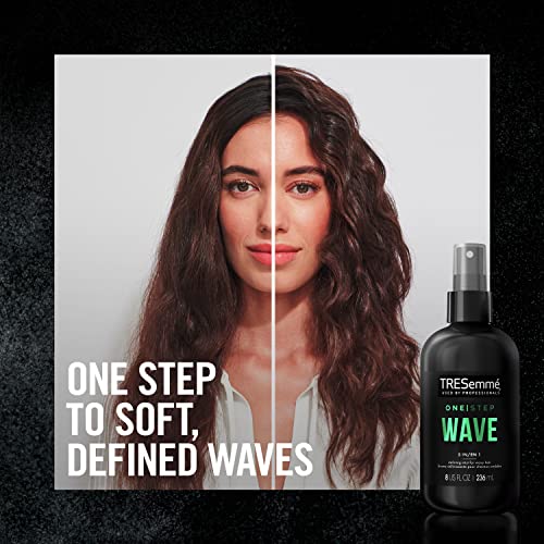 TRESemm? One Step 5-in-1 Leave-In Hair Styling Mist for Wavy Hair Wave Defining Mist Hair Care Product to Enhance Natural Waves 8 oz