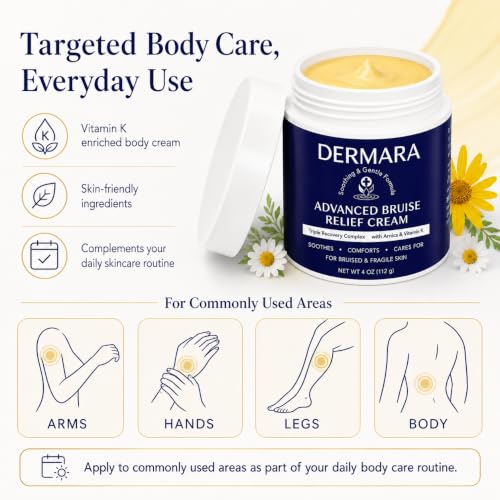 Bruise Care Body Cream with Arnica & Vitamins K, C & E – Moisturizing Skin Support