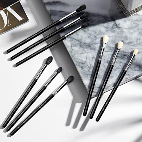 Sigma Beauty Professional E45 Eye Makeup Brush ? Small Tapered Eyeshadow Blending Brush with SigmaTech¢ç fibers for Seamless Eyeshadow Blending, Pointed Eyeshadow Brush for the Perfect Cut Crease