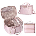 Prokva Pink Large Makeup Bag & Travel Cosmetic Organizer