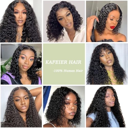 Brazilian Deep Wave Lace Closure 2x6 Inch Human Hair 16 Inch Natural Style - 1b Variation