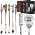 Harry Makeup Brushes Set Gifts Comb Mirror with Gift Box Makeup Brushes Set for Women Potter Magic Eye Shadow Eyeliner Blending Lip Brush