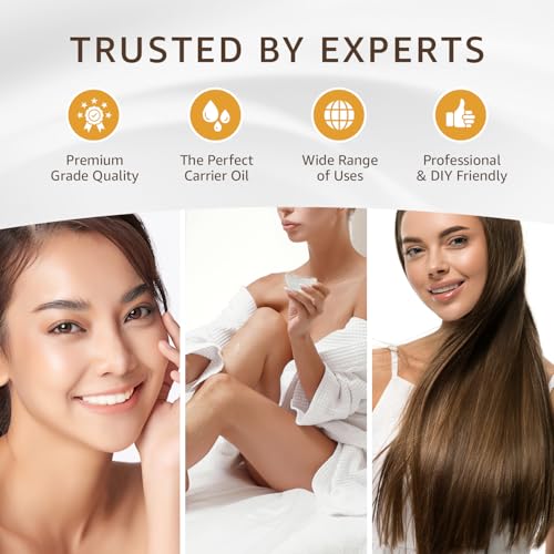 Organic GRAPESEED Oil (8 oz) Cold Pressed Unrefined | 100% Pure Natural, Non-GMO | Available in Bulk | Skin, Hair, Face, Carrier Oils, Soap Making | 8 FL OZ