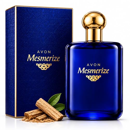 AVON Mesmerize Men’s Cologne Spray 3.4 Fl Oz - Long Lasting Woody Spicy Scent