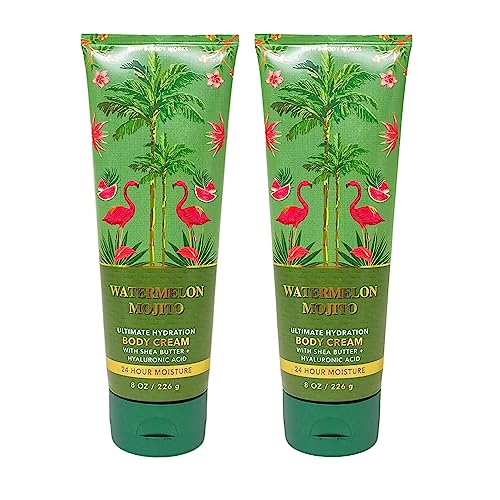 Bath & Body Works Watermelon Mojito Hydrating Body Cream Duo 8oz