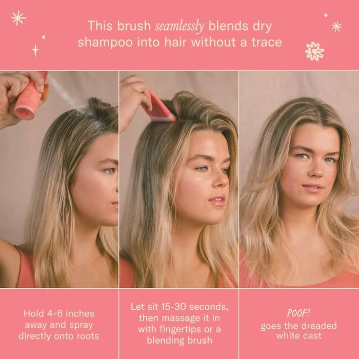 DAE Fairy Duster Dry Shampoo Kabuki Blending Brush for Seamless Hair Root Application