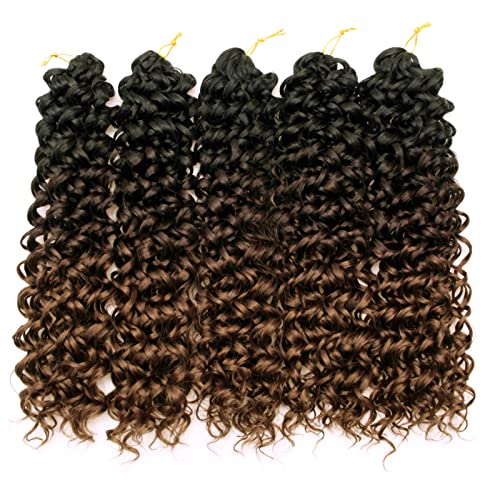 GoGo Curl Crochet Water Wave Hair 18 Inch - Ombre 7 Packs 1B/4/30