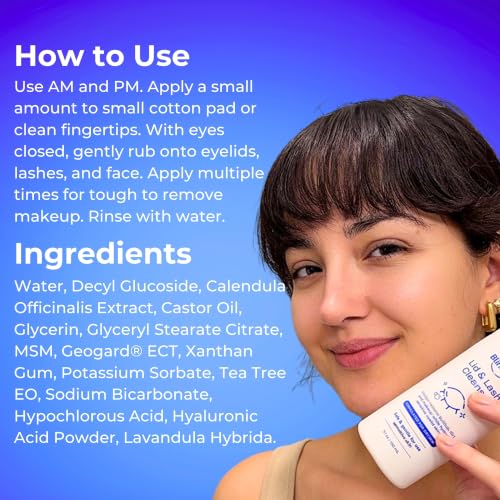 Eyelid & Lash Cleanser for Sensitive Dry Skin - 5.1 Fl Oz