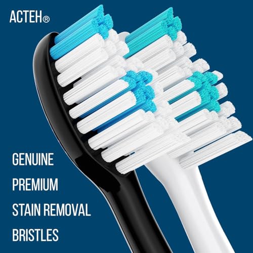 Acteh Genuine Toothbrush Heads for Sonic Edge & JetWave - Black6
