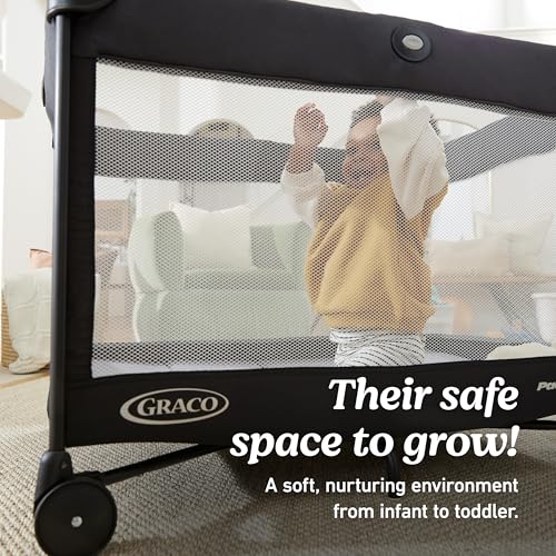 Graco Parker On the Go Zip DLX Pack 'n Play Playard with Bassinet, Travel-Friendly