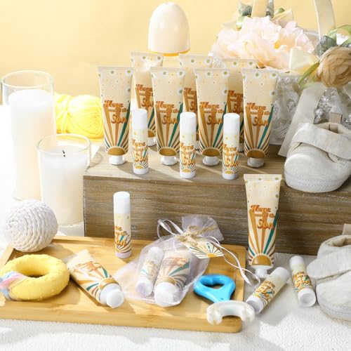 Here Comes The Sun Baby Shower Gift Set - Hand Cream & Lip Balm, 24 Sets (This listing: Here Come the Son)