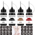 Temporary Tattoo Kit Freehand Ink Semi Permanent Tattoo Jagua Gel 40 Pcs Free Tattoo Stencils DIY Tattoos Fake Freckles Temp Tattoos for Women Kids Men - Full Kit 4 Bottles