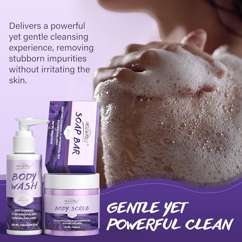 Lavender Spa Gift Set for Women - 8-Piece Bath & Body Collection