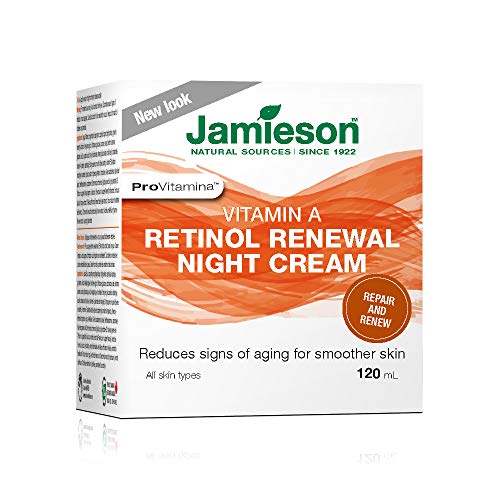 Jamieson Retinol Night Cream – Anti-Aging, Rejuvenating Skin Care, 120mL