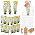 48 Sets Baby Shower Hand Cream Gift Party Favors for Guests Gift Bulk Mini Travel Size Hand Lotion Set for Guests(Lemon)