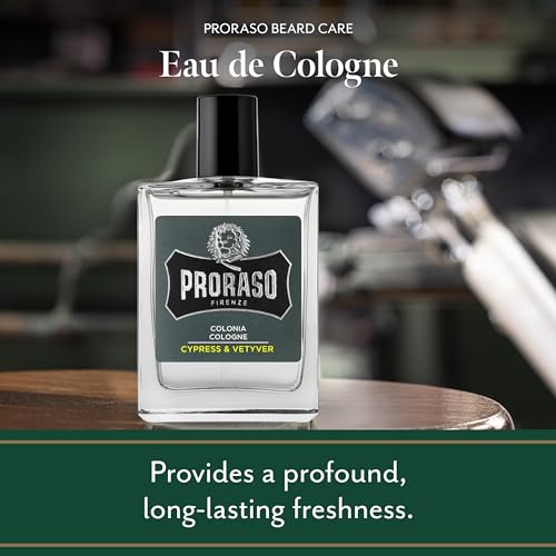 Proraso Cypress & Vetyver Men's Cologne - Long-Lasting Fresh, Woody Scent