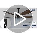 52-Inch Farmhouse Ceiling Fan with Lights, Remote Control, Reversible Blades