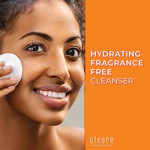 Cleure Gentle Face Cleanser for Dry Sensitive Skin 8 oz Pack of 2