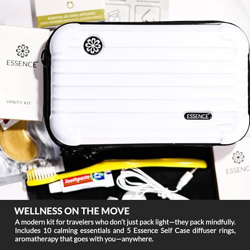 HONÉ White Travel Toiletry Kit for Women – Compact Organizer Case
