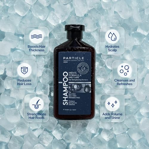 Particle Hair Thickening Shampoo for Men 13.52 Fl Oz - Biotin & Ginseng Formula