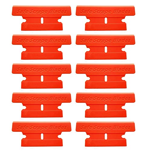 MINISCRAPER¢ç Plastic Razor Blades,T-2 Blade 50% Wider 20 Pack