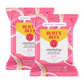Pink Grapefruit Facial Wipes - Hydrating Makeup Remover & Cleansing Towelettes - Pack of 2, 90 Count Each