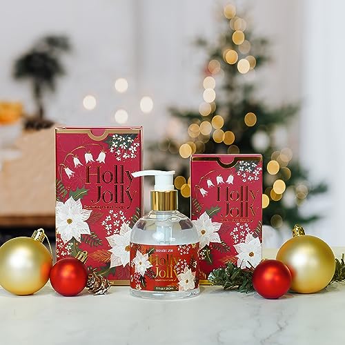 ROMIIE ZOI Christmas Liquid Hand Soap with Gift Box - 260ml/ 9 fl. Oz - Variety Pack of 3£¨Scottish Tartan£¬Holly Jolly,' Tis The Season£©