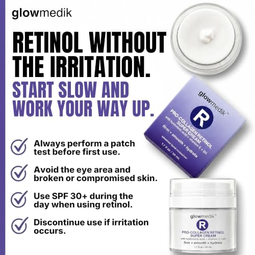 Retinol Night Cream for Wrinkles Anti-Aging Face Moisturizer - Sensitive Skin Formula