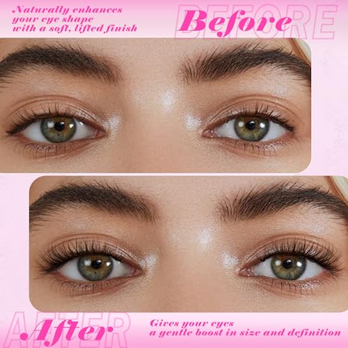 Natural Lashes Cat Eye Lashes 13mm Clear Band False Eyelashes Wispy Eyelashes Natural Look 3D Strip Lashes Soft faux Mink Eyelashes Pack 7 Pairs