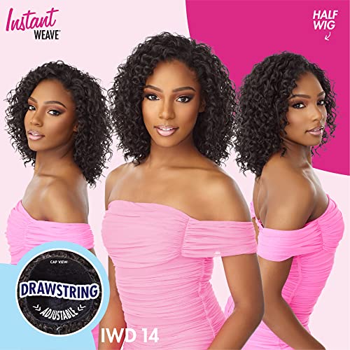 Sensationnel Instant Weave Half Wig - Jet Black, 14-inch, Easy Updo Style