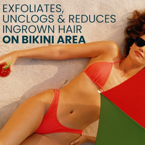 Ouiloe Bikini Exfoliating Scrub for Ingrown Hair & Razor Bumps - Sensitive Skin Care
