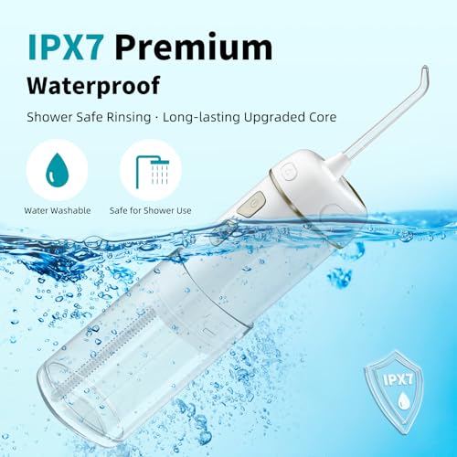 Portable Cordless Water Flosser - Travel Mini Oral Irrigator 2 Pack