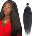 Kinky Straight Hair Bundles 20 Inch Human Hair Yaki Straight Weft - Single Bundle