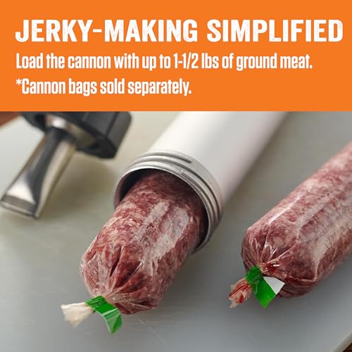 LEM Jerky Cannon and Accessories - Anodized Aluminum Meat Maker for Beef, Deer & Snack Sticks