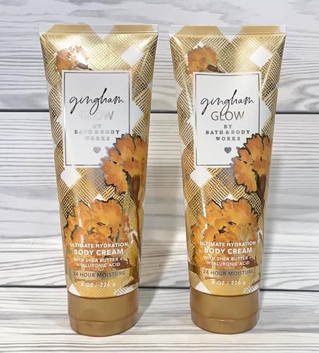 Gingham Glow Hydration Body Cream Set - 8 oz Pack of 2