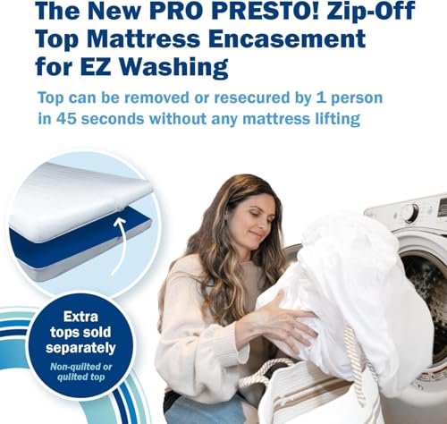 CleanRest PRO Presto! Queen Mattress Encasement Bundle with Extra Top - Waterproof Allergen & Bed Bug Protection