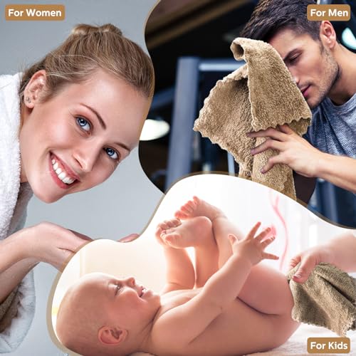 100 Pack Microfiber Washcloths - Soft, Reusable Bathroom & Baby Towels 12x12 Inch