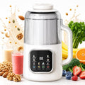 White 11-in-1 Electric Milk Maker - 46oz Soy, Nut, Oat, Plant Milk, Self-Cleaning