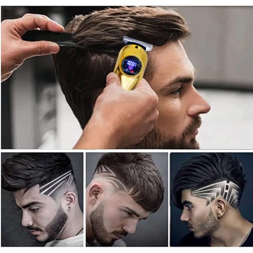 Professional Hair Clippers for Men, Cordless Hair Clippers & Hair Trimmer Set, Barber Clippers for Hair Cutting with LCD Display Clippers for Men Father