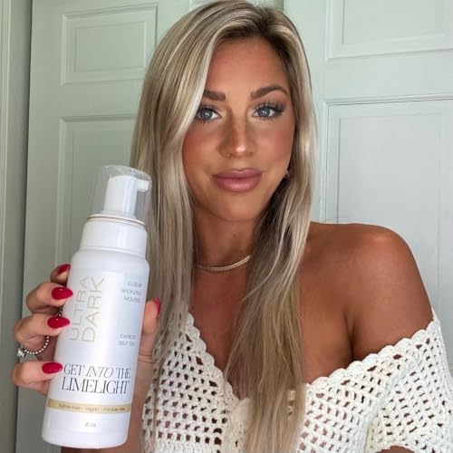 Get Into The Limelight Ultra Dark Self Tanner - Natural Sunless Tanning Mousse, 8 oz