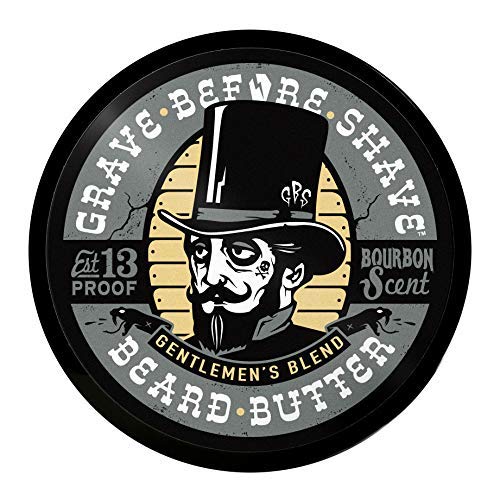 Gentlemen's Beard Butter with Sandalwood & Bourbon Scent - 4 oz